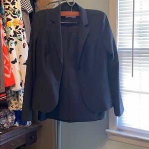 Dark Gray Pinstripe Calvin Klein Suit